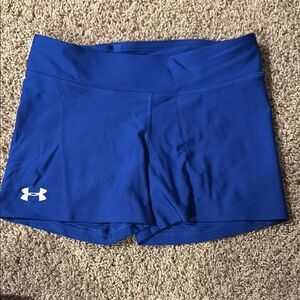 Under Armour Women's Athletic Royal Blue Spandex/Shorts